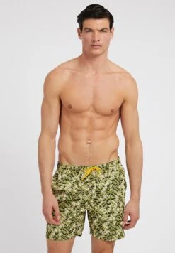 Guess Mit Allover Logoprint - Zwemshorts - Mehrfarbig Grün