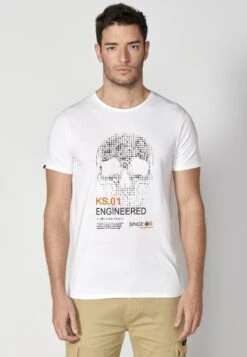 Koroshi Short Sleeve - T-Shirt Print - Blanco White