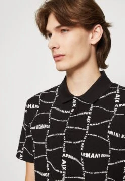 Armani Exchange Poloshirt - Black -Heren Mode Boutique 080c8ffb67254b0295dd963e39d71622