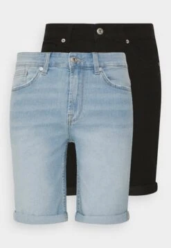 Only & Sons Onsply 2 Pack - Jeansshort - Light Blue Denim/Black