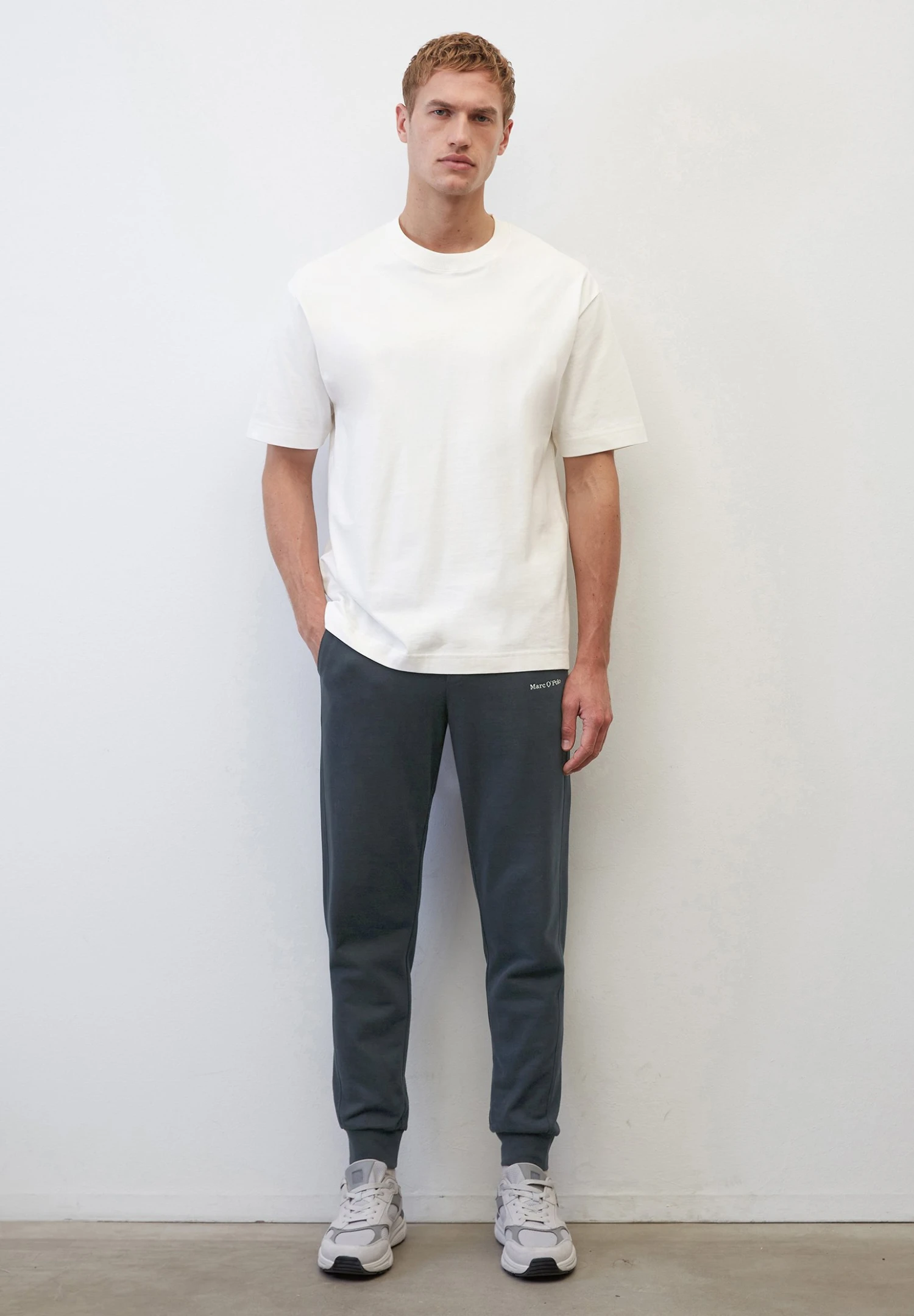 Marc O'Polo Regular Aus Reiner- Trainingsbroek - Dark Navy 4 Marc O'Polo Regular Aus Reiner- Trainingsbroek - Dark Navy - Afbeelding 2