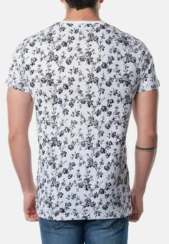 T-Shirt Print - Blanc -Heren Mode Boutique 2a5430275c4b4f6b817aadb855b4b55c