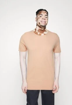 Selected Homme Slhtex O Neck Tee - T-Shirt Basic - Pink Sand