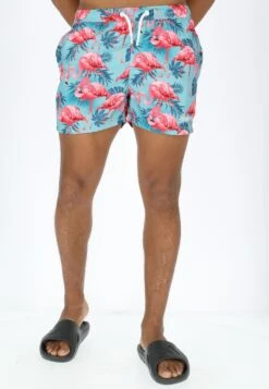 Zwemshorts - Turquoise Flamingo