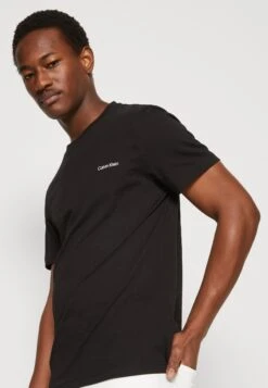 Calvin Klein Micro Logo Regular Fit 2 Pack- T-Shirt Basic - White/Black -Heren Mode Boutique 2febacfa32ec4559b1d6ba78276e686b