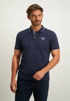 Single In- Poloshirt - Dark Blue Plain