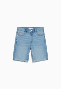 BERSHKA Jeansshort - Light Blue Denim -Heren Mode Boutique 35ac4069d54e48d3ac650b4adb6d90ed