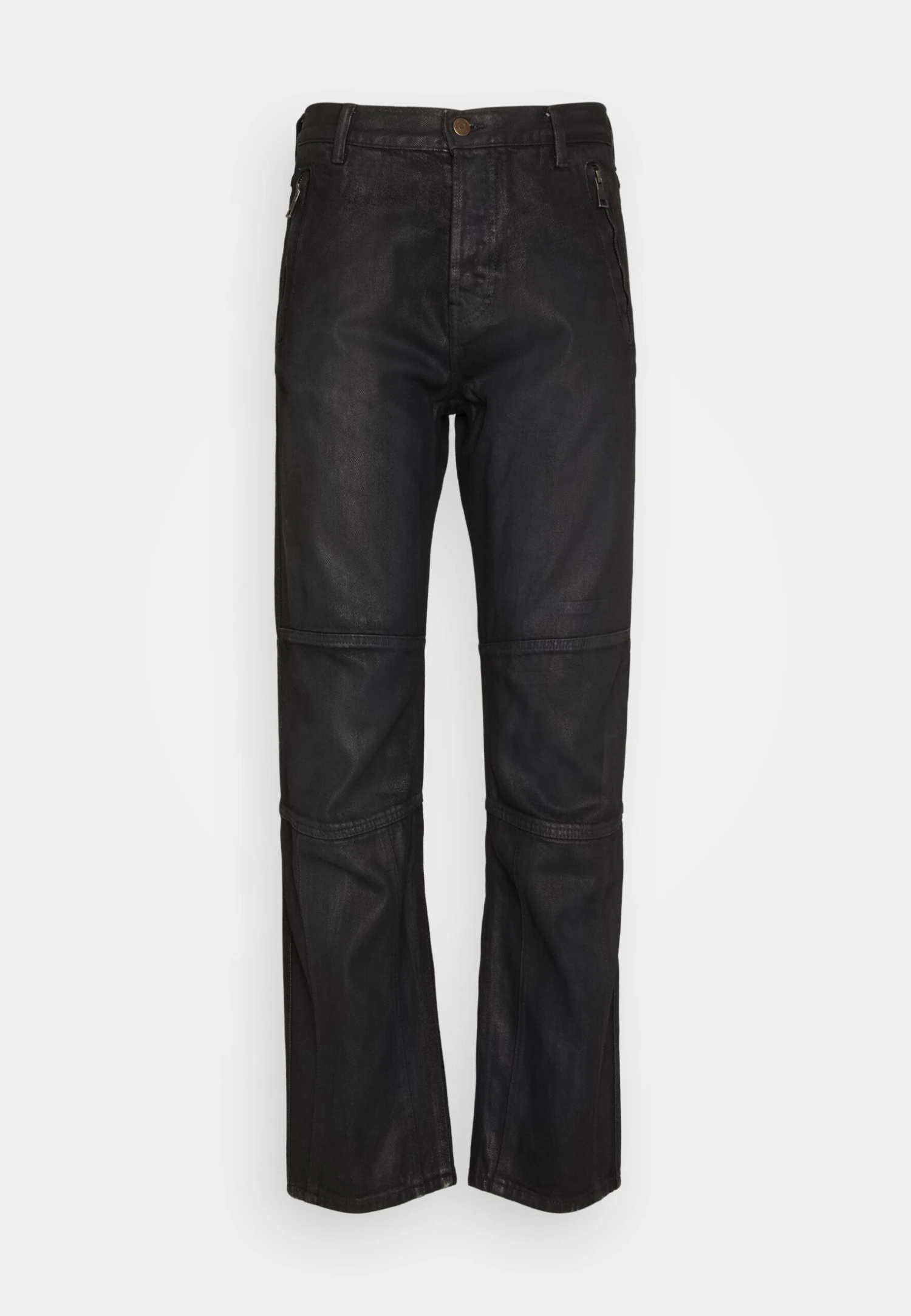 WEEKDAY Racer Biker - Straight Leg Jeans - Black Coating 7 WEEKDAY Racer Biker - Straight Leg Jeans - Black Coating - Afbeelding 5