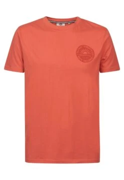 Petrol Industries T-Shirt Print - Orange -Heren Mode Boutique 387d9b1b66104a45a9db3a6ff418ef2f