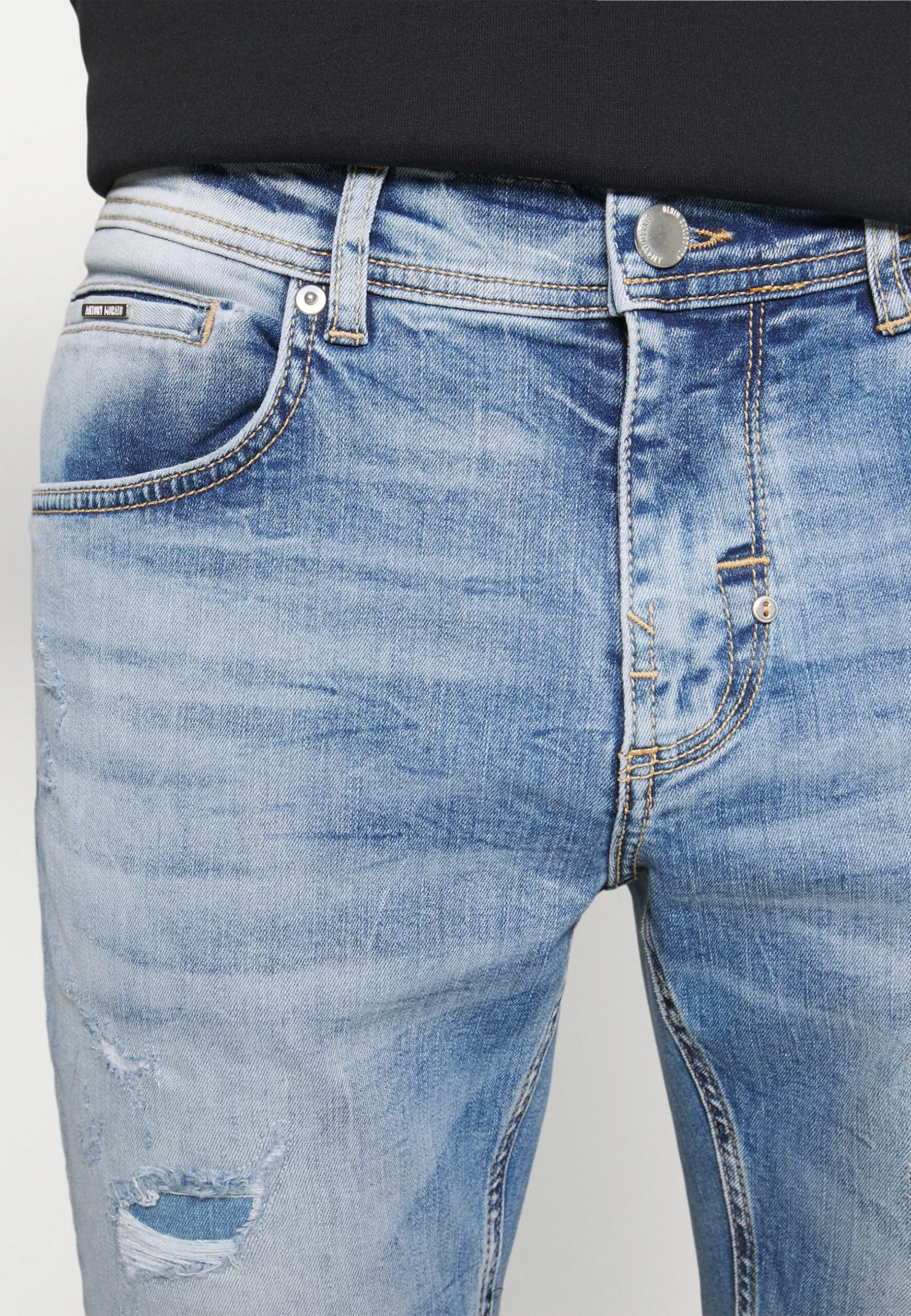 Antony Morato Gilmour Power Stretch - Jeans Skinny Fit - Blu Denim 7 Antony Morato Gilmour Power Stretch - Jeans Skinny Fit - Blu Denim - Afbeelding 5