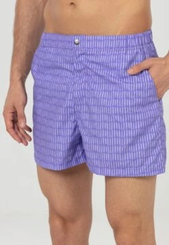 Patterned Snap Up - Zwemshorts - Lilac -Heren Mode Boutique 390dc92dcdc24256b33968a3742342f3