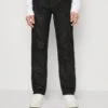 WEEKDAY Racer Biker - Straight Leg Jeans - Black Coating