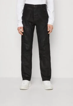 WEEKDAY Racer Biker - Straight Leg Jeans - Black Coating