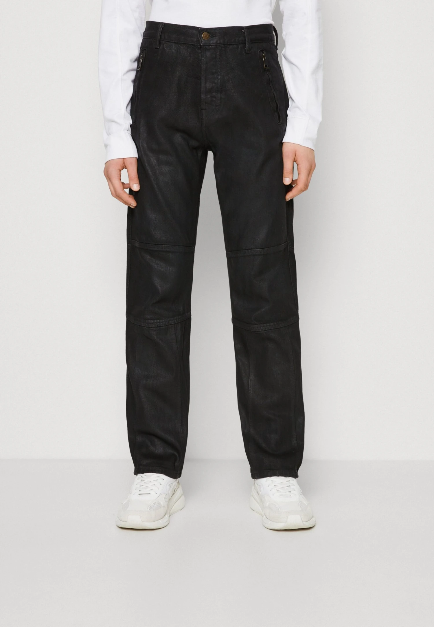 WEEKDAY Racer Biker - Straight Leg Jeans - Black Coating 3 WEEKDAY Racer Biker - Straight Leg Jeans - Black Coating