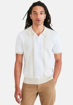 Dockers Regular Fit - Poloshirt - Shore Stripe Lucent White