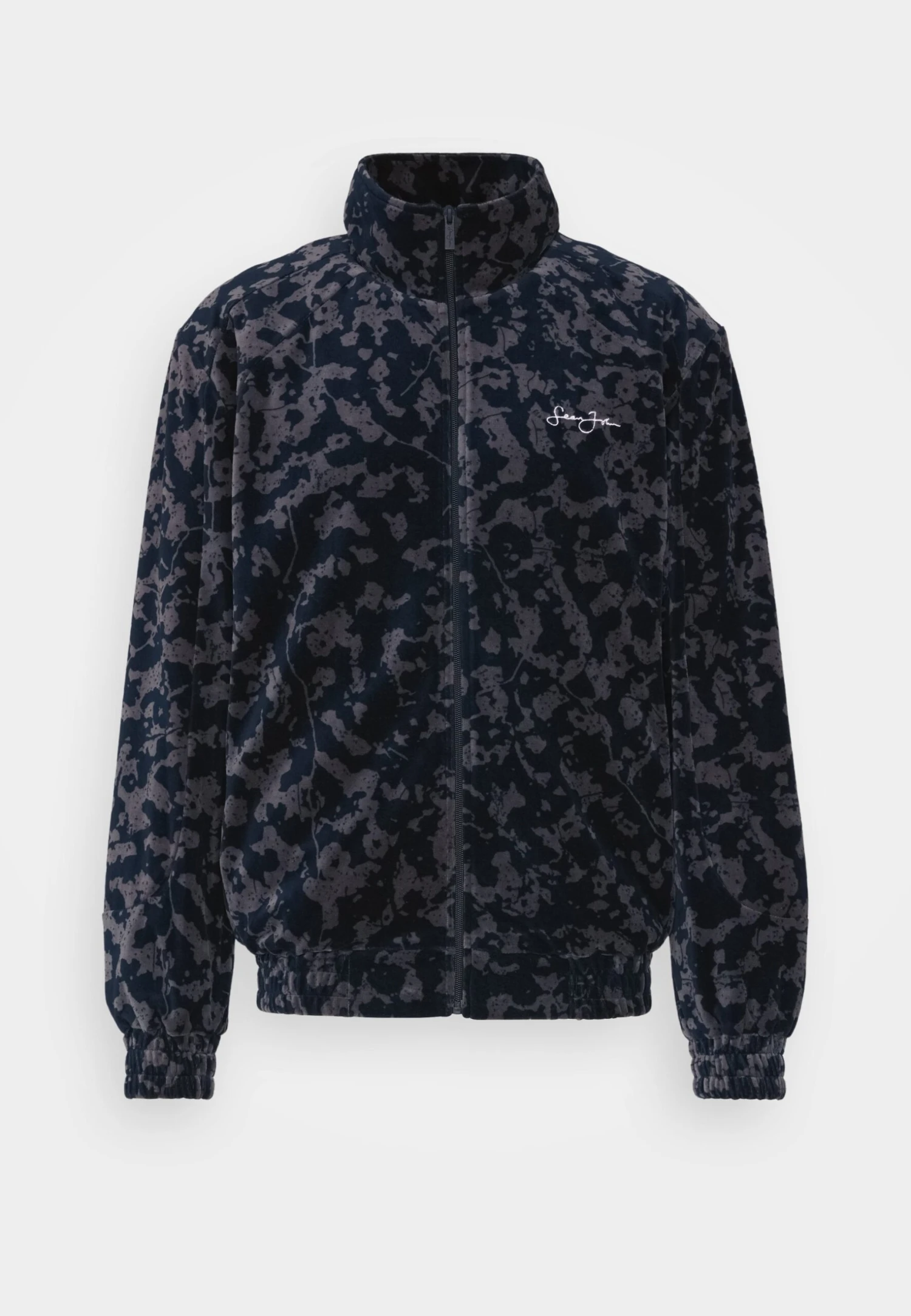 Sean John Script Logo Floral Camouflage Trackjacket - Trainingsvest - Blue 7 Sean John Script Logo Floral Camouflage Trackjacket - Trainingsvest - Blue - Afbeelding 5
