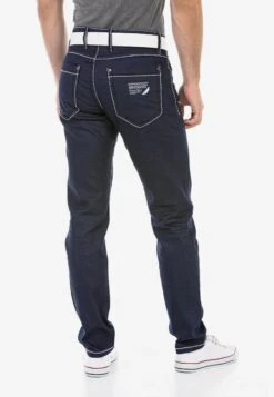 Cipo & Baxx Jeans - Straight Leg Jeans - Darkblue -Heren Mode Boutique 4af059f6779b470cbdf4562030bee369