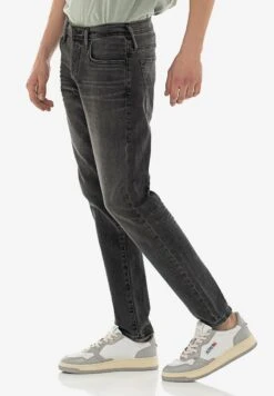 True Religion Marco - Slim Fit Jeans - Schwarz -Heren Mode Boutique 4d0d3c7857ba4814b3152be048772921