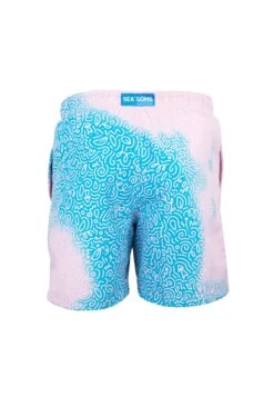 Doodle Color Changing Swimshorts - Zwemshorts - Teal/Pink -Heren Mode Boutique 4ee76cc605a941d097ebdf618962bb49