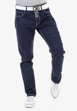 Cipo & Baxx Jeans - Straight Leg Jeans - Darkblue -Heren Mode Boutique 50fe73fe04e84ac8ab22d9edee8a097e