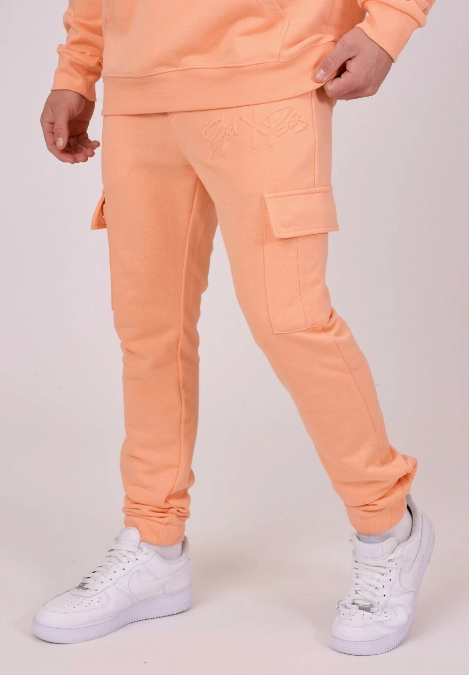 Bas DeLogo Embossage Relief - Cargobroek - Pêche 6 Bas DeLogo Embossage Relief - Cargobroek - Pêche - Afbeelding 4