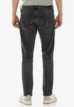True Religion Marco - Slim Fit Jeans - Schwarz -Heren Mode Boutique 5c0b70d3a4f34b528f318e3661f0449f
