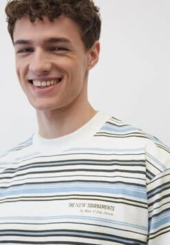 Marc O'Polo DENIM Heavy Aus Reiner- T-Shirt Print - Multi Egg White -Heren Mode Boutique 5f1c0f6d371a49aab3be3bbce9f75b7c