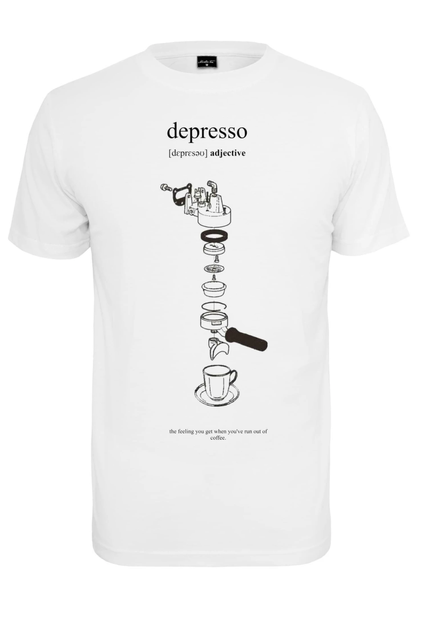 Mister Tee Depresso- T-Shirt Print - White 3 Mister Tee Depresso- T-Shirt Print - White