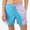 Doodle Color Changing Swimshorts - Zwemshorts - Teal/Pink -Heren Mode Boutique 66f606c65df0443b9a999a4badffb970