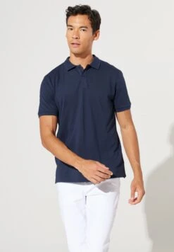 Poloshirt - Navy Blue 13 Poloshirt - Navy Blue -Heren Mode Boutique 670eeb36568943258a84d42d5b606f7c