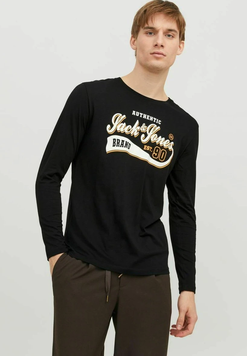 Jack & Jones Logo - Longsleeve - Black 3 Jack & Jones Logo - Longsleeve - Black