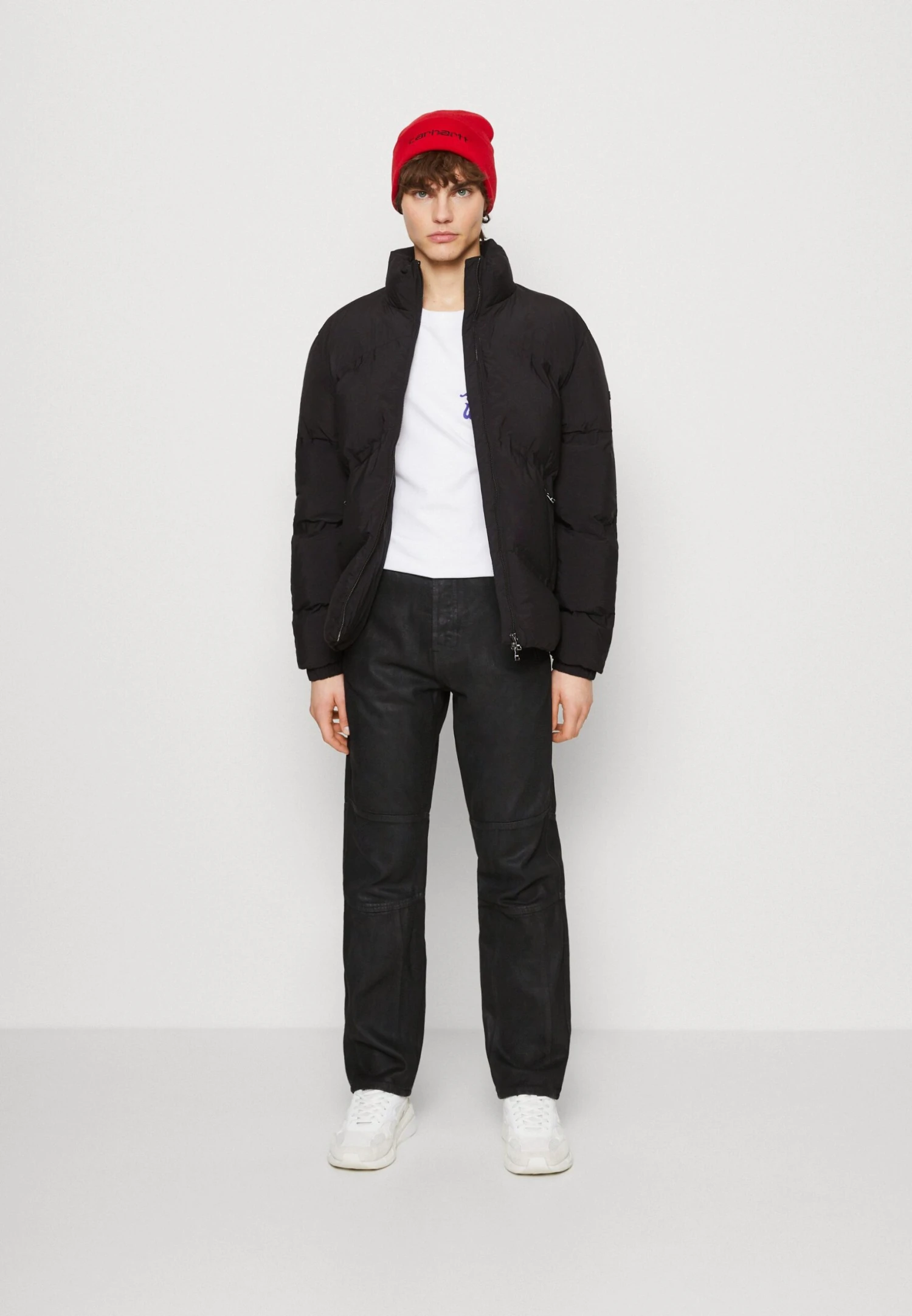 WEEKDAY Racer Biker - Straight Leg Jeans - Black Coating 4 WEEKDAY Racer Biker - Straight Leg Jeans - Black Coating - Afbeelding 2