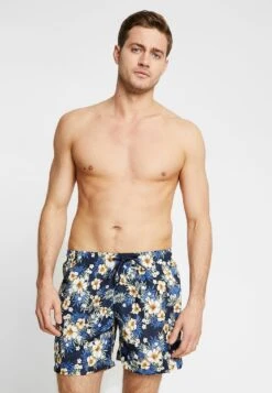 URBAN CLASSICS Pattern - Zwemshorts - Mottled Dark Blue