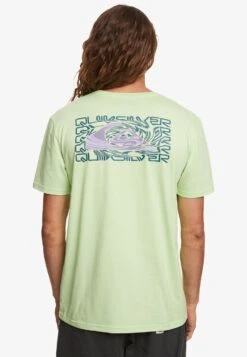 Quiksilver Twisted Mind - Pour Eqyzt07312 - T-Shirt Print - Paradise Green