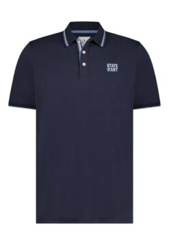 Single In- Poloshirt - Dark Blue Plain -Heren Mode Boutique 73c9360bfcaf449091aeb10ba51dfcf0