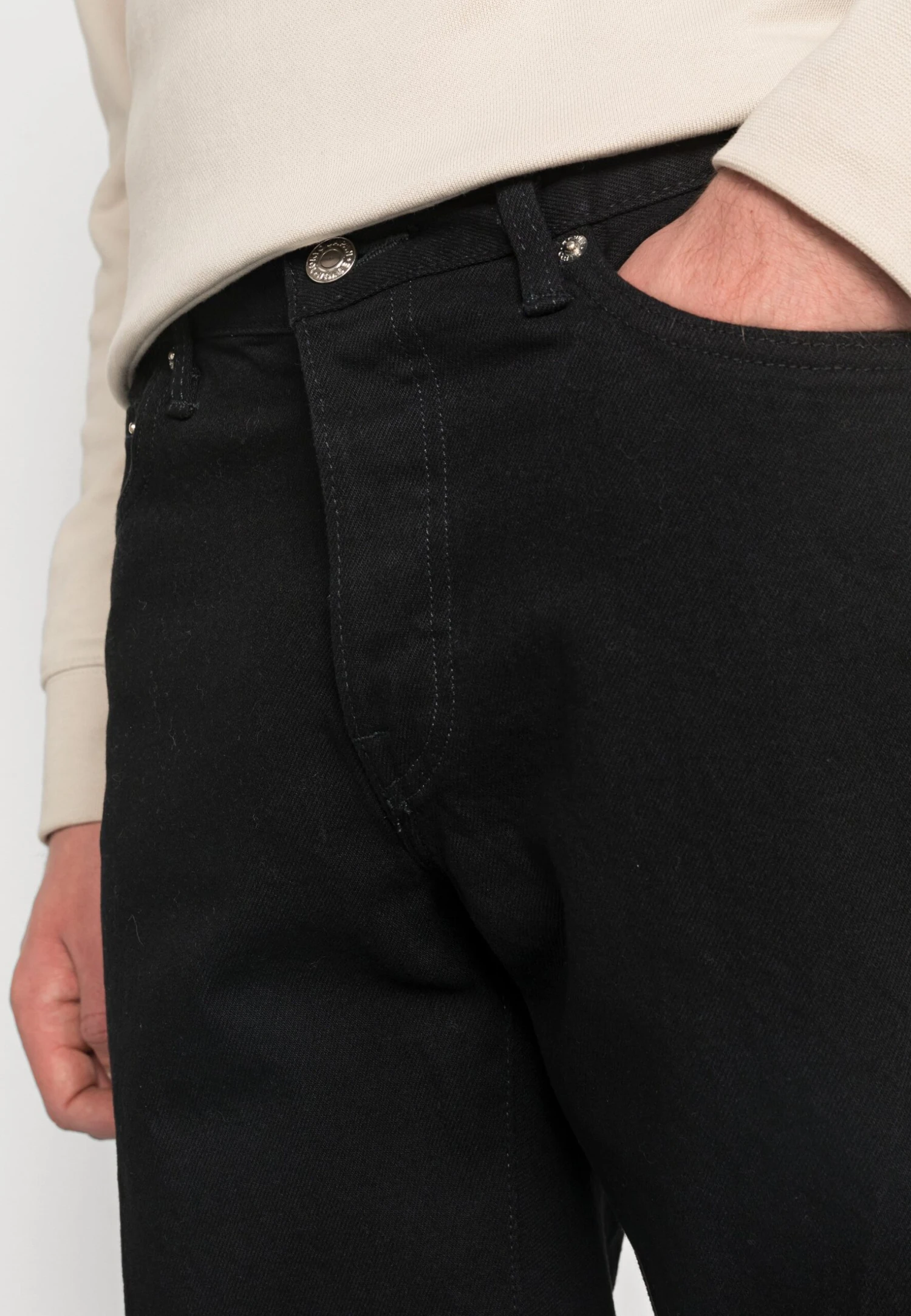 Edwin Straight Leg Jeans - Black Denim 7 Edwin Straight Leg Jeans - Black Denim - Afbeelding 5