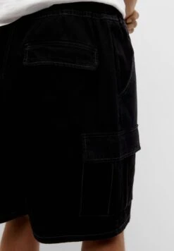 PULL & BEAR Waistband - Jeansshort - Black -Heren Mode Boutique 7a82a395879e407eb1b39752fc4d7ace