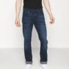 7 For All Mankind Slimmy Luxe Performance - Straight Leg Jeans - Dark Blue -Heren Mode Boutique 7a8d0184202946c7836fc8addce4a44b