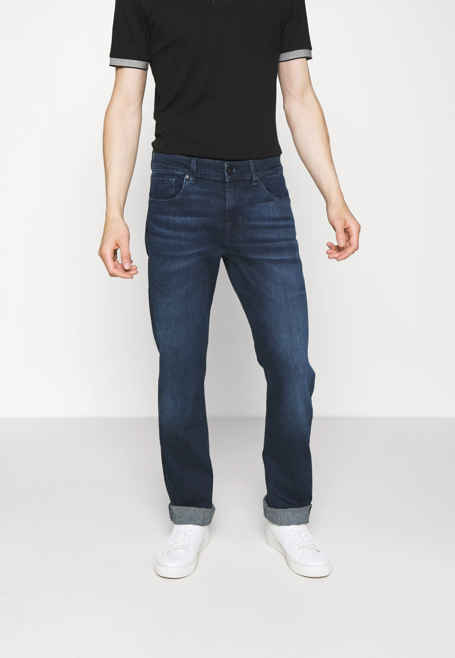 7 For All Mankind Slimmy Luxe Performance - Straight Leg Jeans - Dark Blue 3 7 For All Mankind Slimmy Luxe Performance - Straight Leg Jeans - Dark Blue