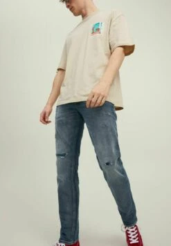 Jack & Jones Slim Fit Jeans - Blue Denim -Heren Mode Boutique 7b479b9eee2042ba9e325c1856c8154e