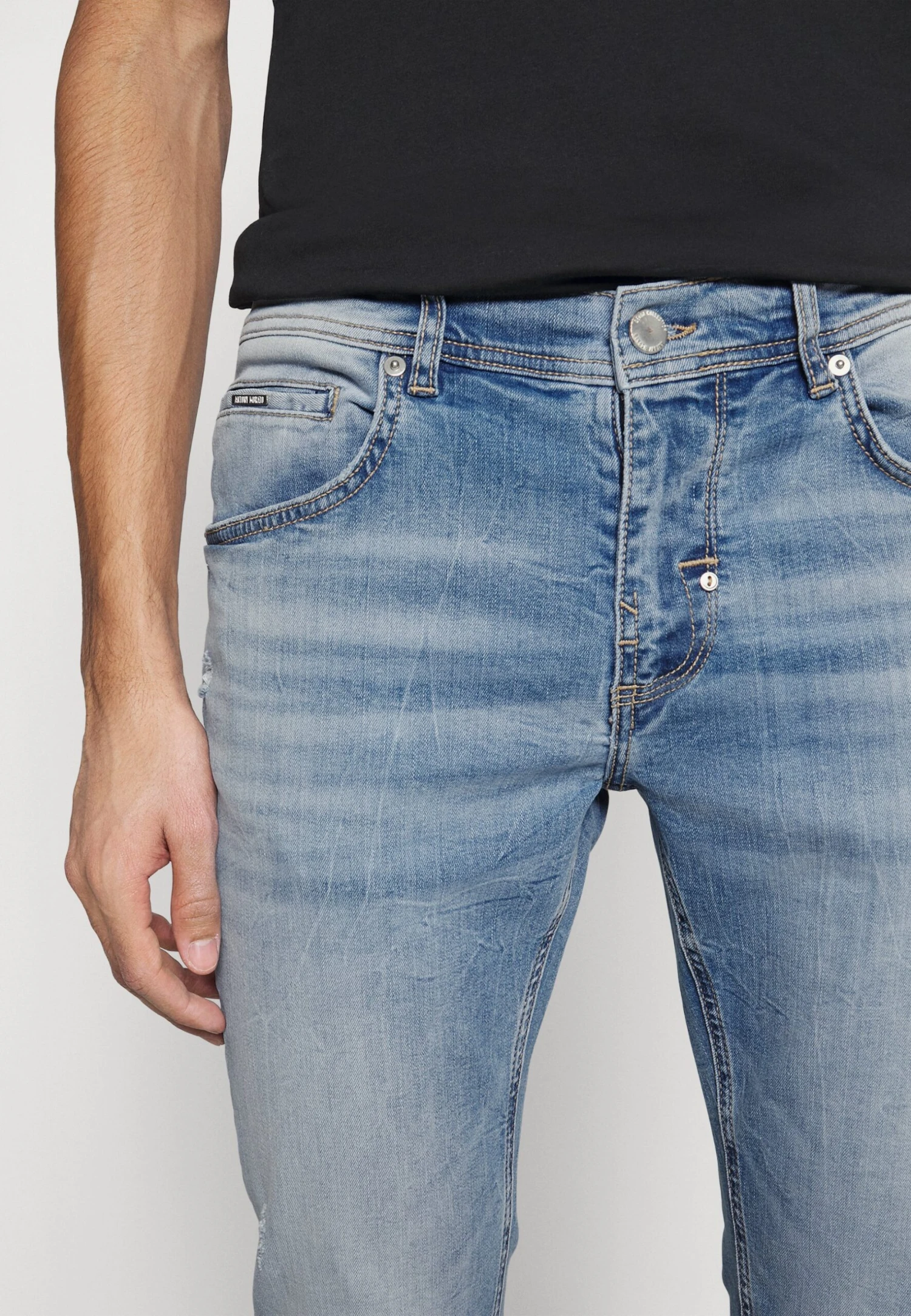 Antony Morato Gilmour Super Skinny Fit In Power Stretch - Jeans Skinny Fit - Blu Denim 8 Antony Morato Gilmour Super Skinny Fit In Power Stretch - Jeans Skinny Fit - Blu Denim - Afbeelding 6