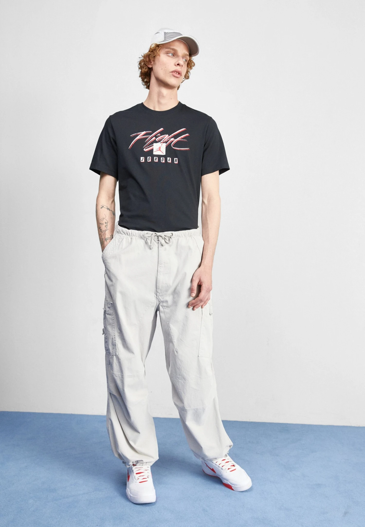 Jordan Crew - T-Shirt Print - Black/Red 4 Jordan Crew - T-Shirt Print - Black/Red - Afbeelding 2