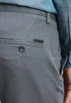 Slim Fit Side Pocket - Chino - Grey Blue -Heren Mode Boutique 7da61c064cfd42c89e7f7474230187f3