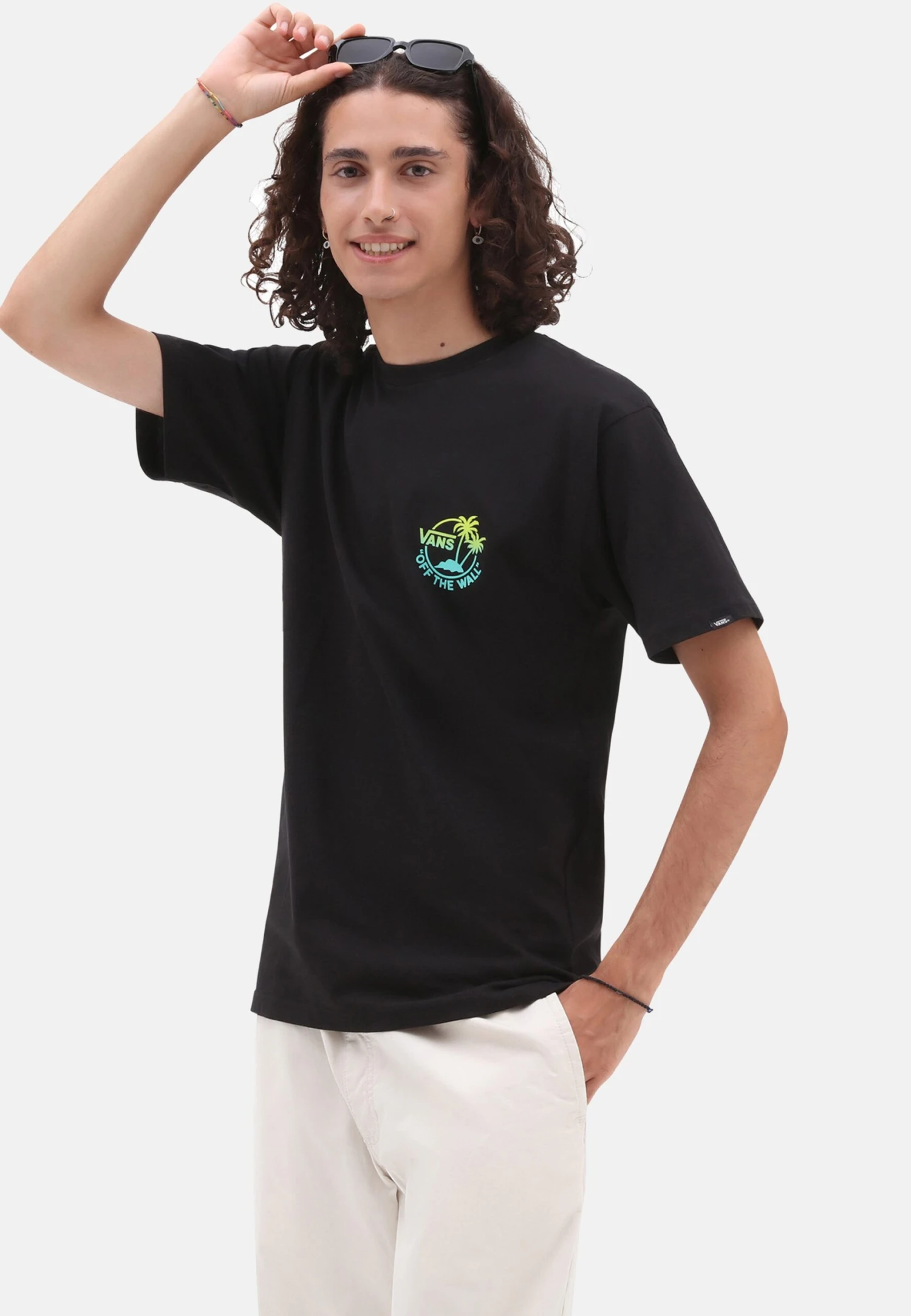 Vans Classic Mini Dual Palm Ii Ss - T-Shirt Print - Black 4 Vans Classic Mini Dual Palm Ii Ss - T-Shirt Print - Black - Afbeelding 2