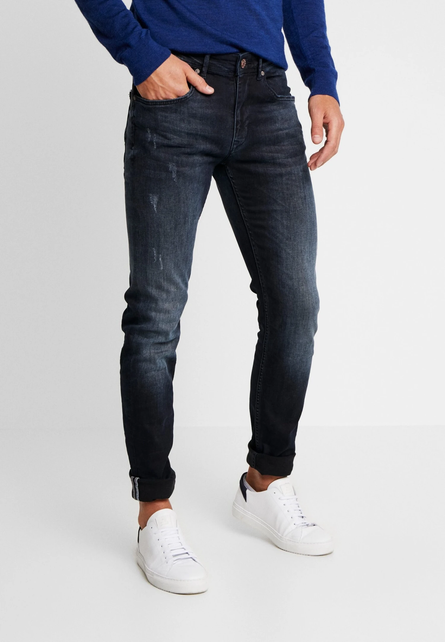 Petrol Industries Seaham- Slim Fit Jeans - Blue-Black Denim 3 Petrol Industries Seaham- Slim Fit Jeans - Blue-Black Denim