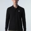 North Sails Long-Sleeved- Poloshirt - Black