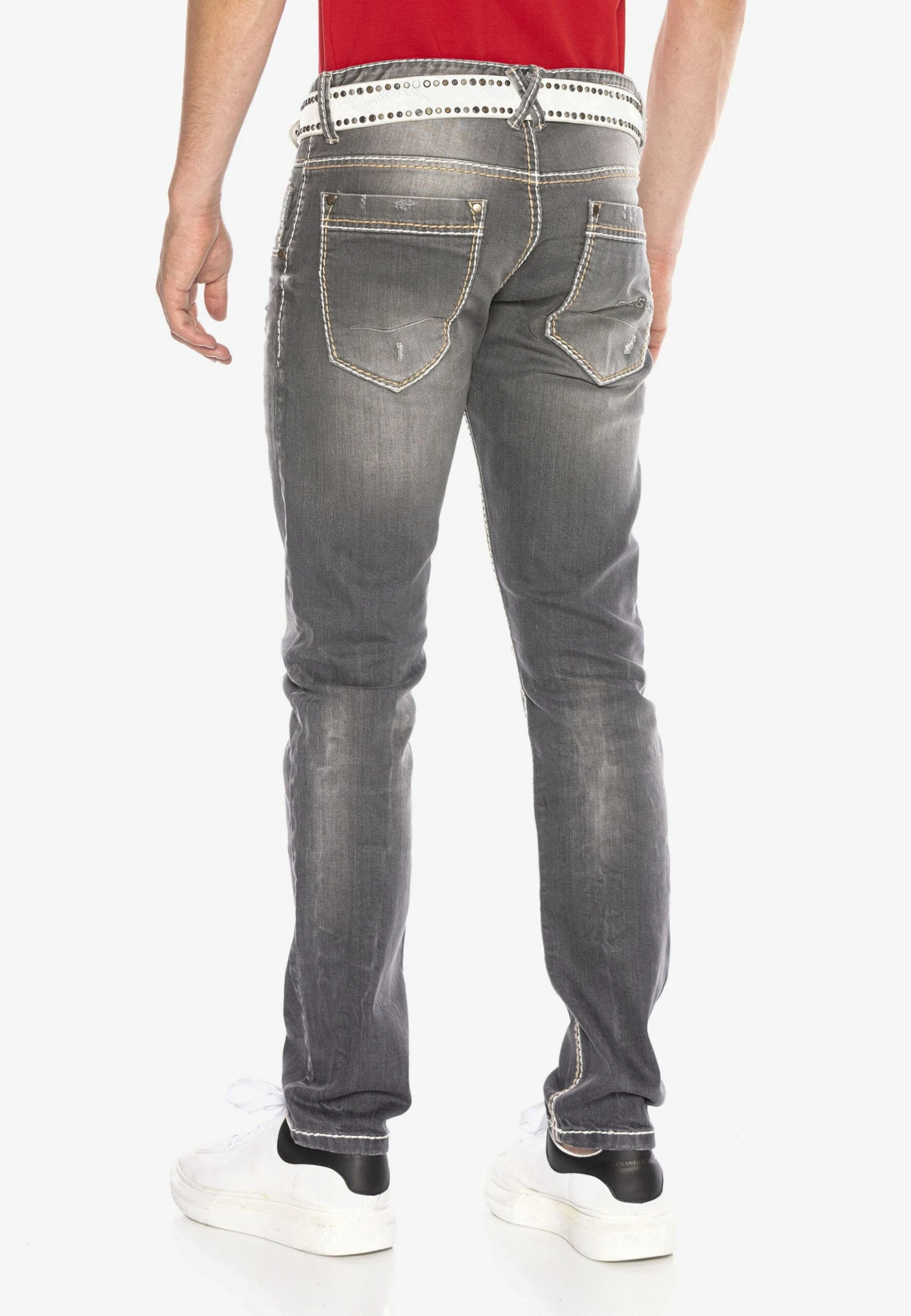 Cipo & Baxx Slim Fit Jeans - Grey 4 Cipo & Baxx Slim Fit Jeans - Grey - Afbeelding 2