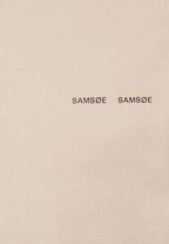 SAMSØE SAMSØE Norsbro - T-Shirt Basic - Beige -Heren Mode Boutique 8f4d67ef2ba741f1be5c8a8b1873a613