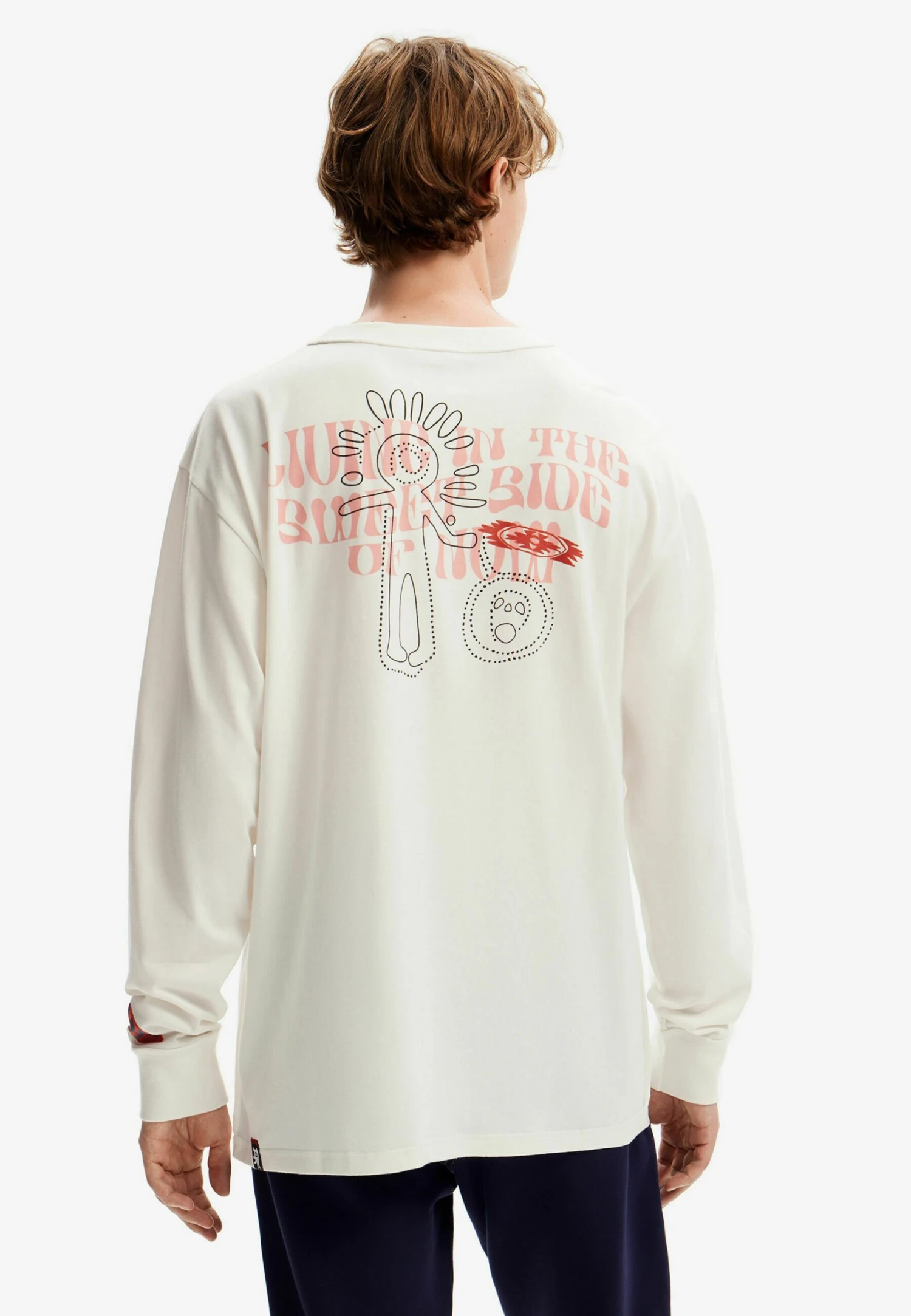 Desigual Arty Messages - Longsleeve - Beige 3 Desigual Arty Messages - Longsleeve - Beige