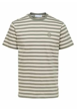 Selected Homme Slhricky StripeSs O-Neck - T-Shirt Print - Vetiver -Heren Mode Boutique 9396f5b91293403d9c3d52c3f17654d9